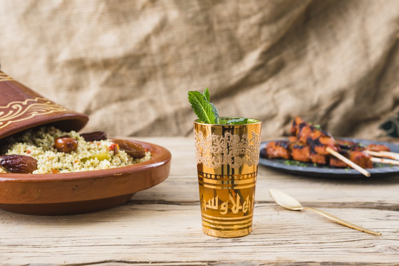Diverse Moroccan food