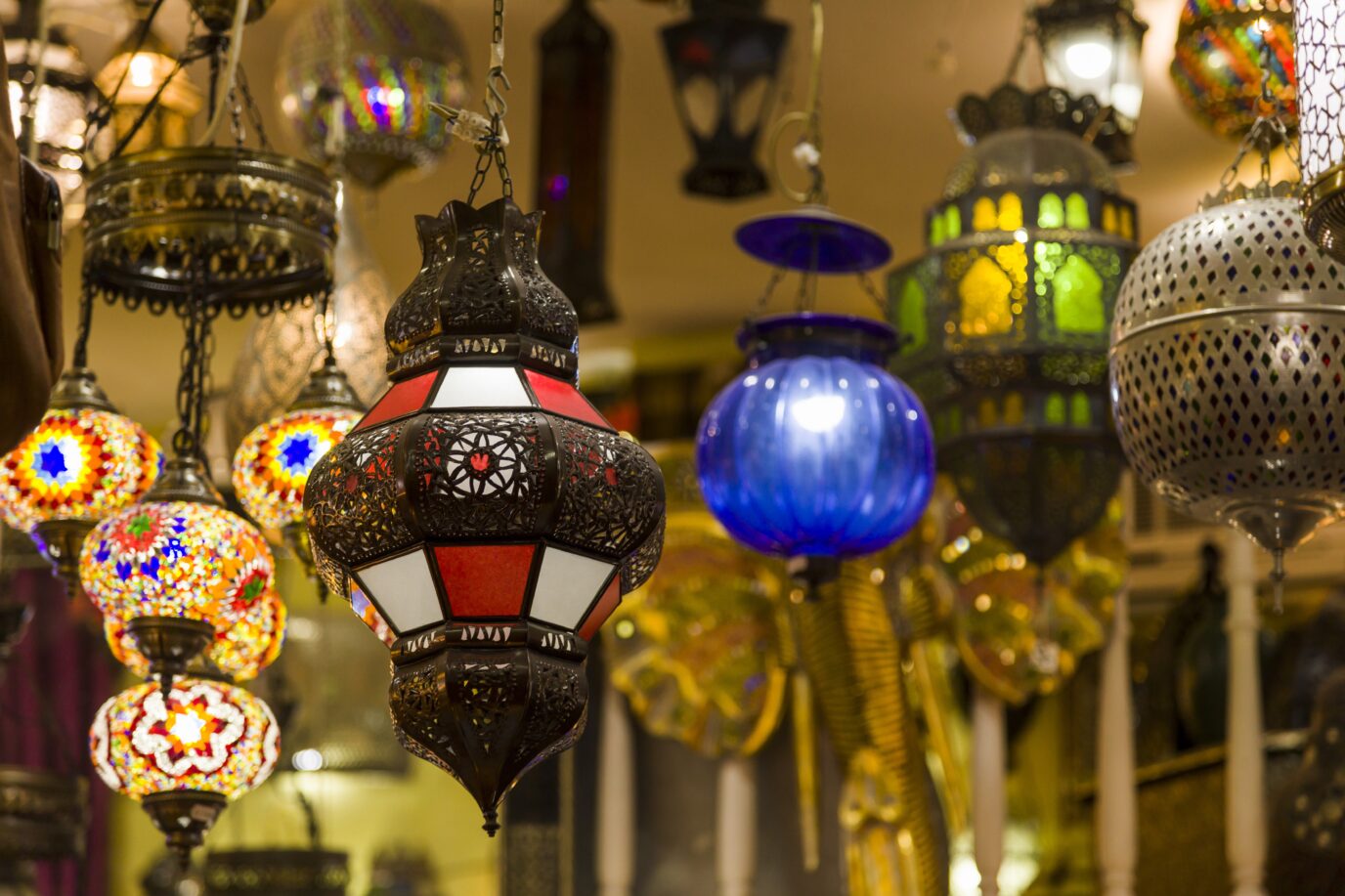 traditional Moroccan lamps
