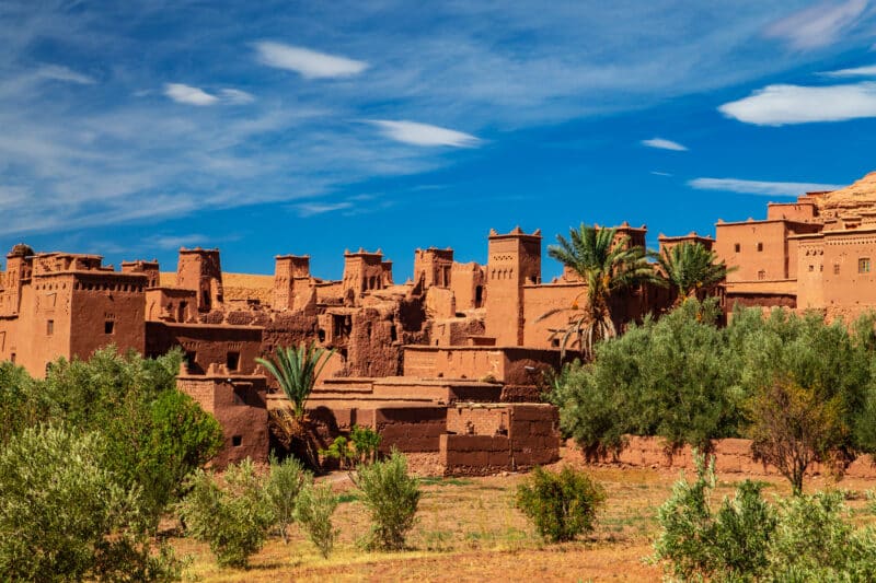 Kasbah Ait Ben Haddou in the Atlas Mountains.