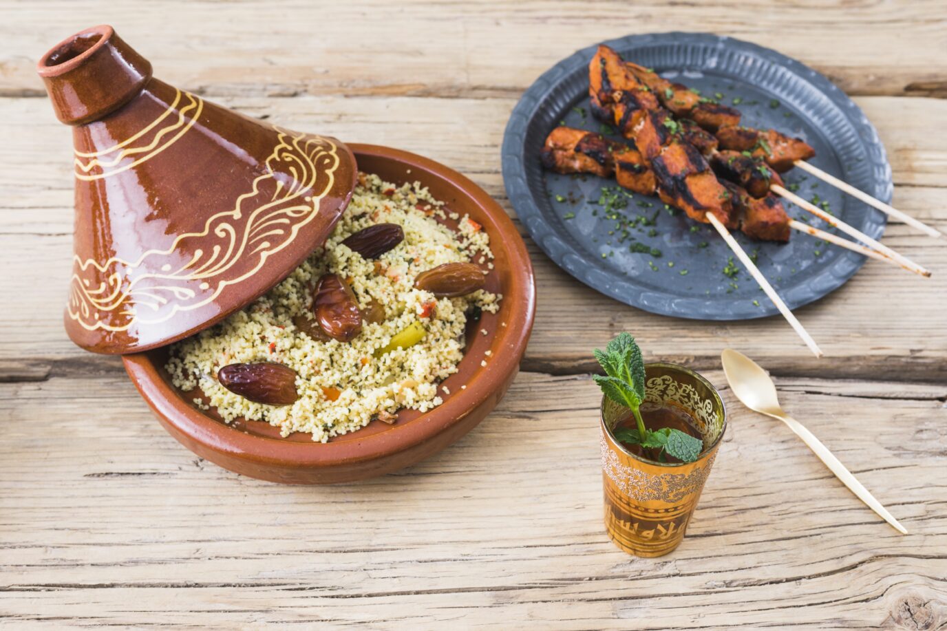 typical banquet in Morocco